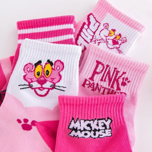 Pink Puff Kids Socks (5 Pairs)