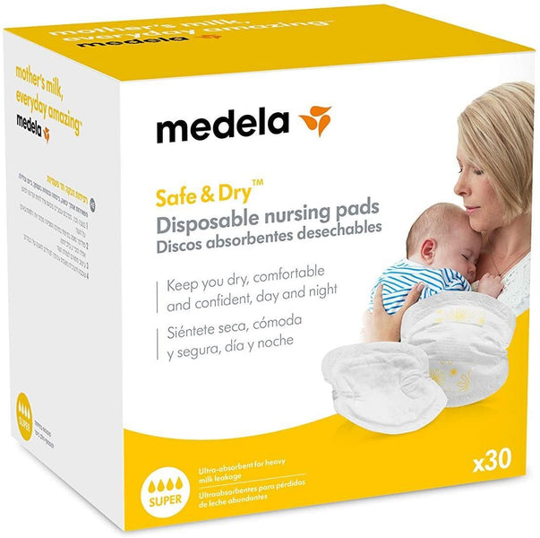 Medela Safe & Dry Disposable Nursing Pads 30pcs