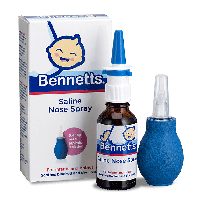 Bennetts Saline Nose Spray and nasal Aspirator